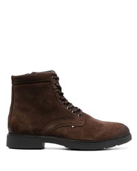 Мужские темно-коричневые замшевые повседневные ботинки от Tommy Hilfiger