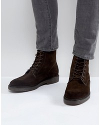 Мужские темно-коричневые замшевые повседневные ботинки от Zign