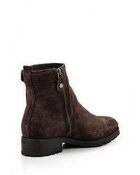 Темно-коричневые замшевые полусапоги от Geox