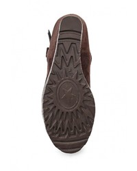 Темно-коричневые замшевые полусапоги от Mirabella
