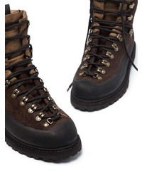Мужские темно-коричневые замшевые рабочие ботинки от Diemme