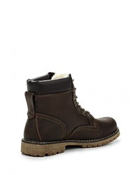 Мужские темно-коричневые замшевые рабочие ботинки от Keddo