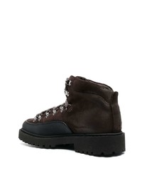 Мужские темно-коричневые замшевые рабочие ботинки от Doucal's