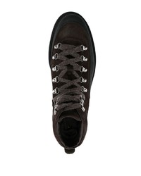 Мужские темно-коричневые замшевые рабочие ботинки от Doucal's