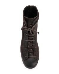 Мужские темно-коричневые замшевые рабочие ботинки от Marsèll