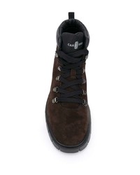 Мужские темно-коричневые замшевые рабочие ботинки от Car Shoe