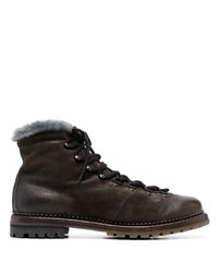 Мужские темно-коричневые замшевые рабочие ботинки от Premiata