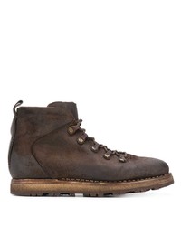 Мужские темно-коричневые замшевые рабочие ботинки от Silvano Sassetti