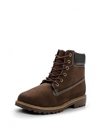Мужские темно-коричневые замшевые рабочие ботинки от YMD