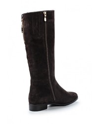 Темно-коричневые замшевые сапоги от Hortos