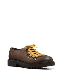 Темно-коричневые замшевые туфли дерби от Doucal's