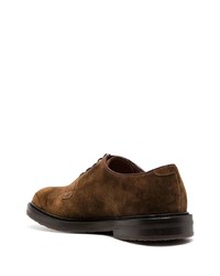 Темно-коричневые замшевые туфли дерби от Henderson Baracco