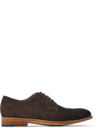Темно-коричневые замшевые туфли дерби от Paul Smith