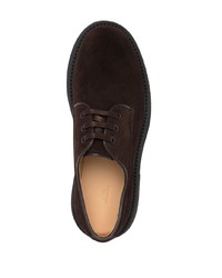 Темно-коричневые замшевые туфли дерби от A.P.C.