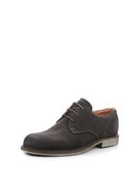 Мужские темно-коричневые замшевые туфли от Ecco