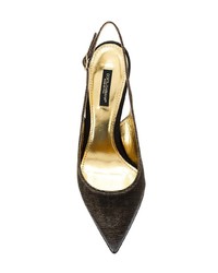 Темно-коричневые замшевые туфли от Dolce & Gabbana