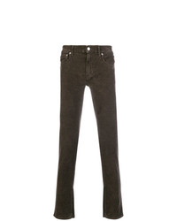 Мужские темно-коричневые зауженные джинсы от Department 5