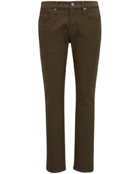 Мужские темно-коричневые зауженные джинсы от Frame