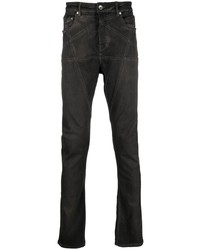 Мужские темно-коричневые зауженные джинсы от Rick Owens DRKSHDW