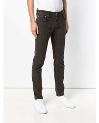 Мужские темно-коричневые зауженные джинсы от Department 5