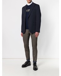 Мужские темно-коричневые зауженные джинсы от Dolce & Gabbana