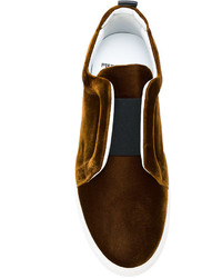 Мужские темно-коричневые кеды от Pierre Hardy