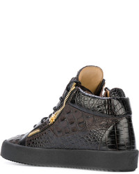 Мужские темно-коричневые кеды от Giuseppe Zanotti Design