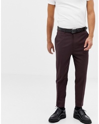 Мужские темно-коричневые классические брюки от ASOS DESIGN