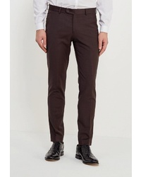 Мужские темно-коричневые классические брюки от Bazioni