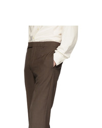 Мужские темно-коричневые классические брюки от Lemaire