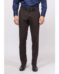 Мужские темно-коричневые классические брюки от Kanzler