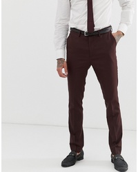 Мужские темно-коричневые классические брюки от New Look