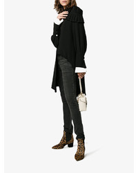 Темно-коричневые кожаные ботильоны с принтом от Tabitha Simmons