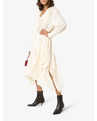 Темно-коричневые кожаные ботильоны от Fendi