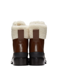 Темно-коричневые кожаные ботильоны от Chloé