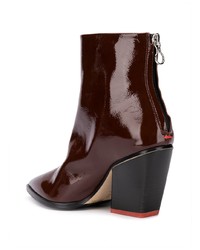 Темно-коричневые кожаные ботильоны от Aeyde