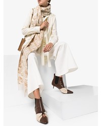 Темно-коричневые кожаные ботильоны от Rosie Assoulin