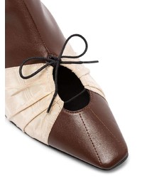 Темно-коричневые кожаные ботильоны от Rosie Assoulin