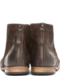 Темно-коричневые кожаные ботильоны от Marsèll