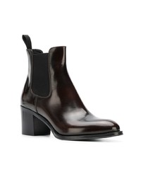 Темно-коричневые кожаные ботильоны от Church's