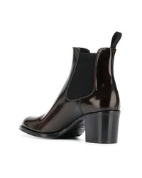 Темно-коричневые кожаные ботильоны от Church's