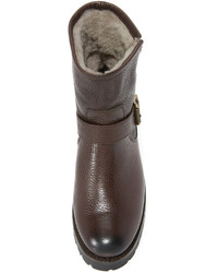 Темно-коричневые кожаные ботильоны от Frye