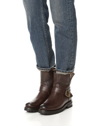 Темно-коричневые кожаные ботильоны от Frye