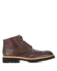 Темно-коричневые кожаные ботинки броги от Lloyd