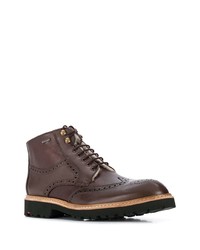 Темно-коричневые кожаные ботинки броги от Lloyd