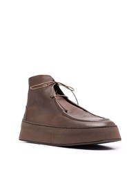 Темно-коричневые кожаные ботинки дезерты от Marsèll