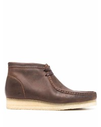 Темно-коричневые кожаные ботинки дезерты от Clarks Originals