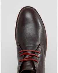 Темно-коричневые кожаные ботинки дезерты от Frank Wright