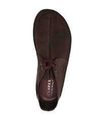 Темно-коричневые кожаные ботинки дезерты от Clarks Originals