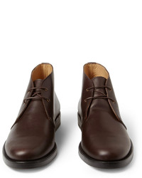 Темно-коричневые кожаные ботинки дезерты от A.P.C.